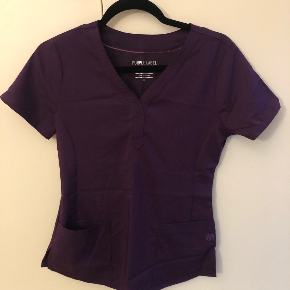 PURPLE LABEL BY HEALING HANDS PURPLE WOMEN’S SCRUB TOP XS